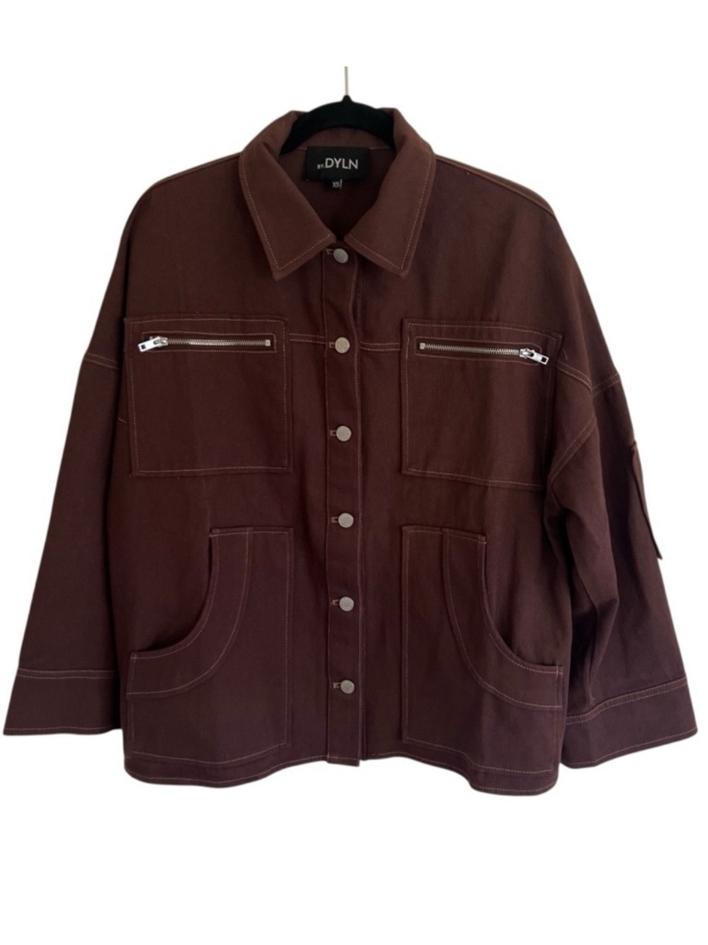 BY.DYLN Brown Avant Jacket